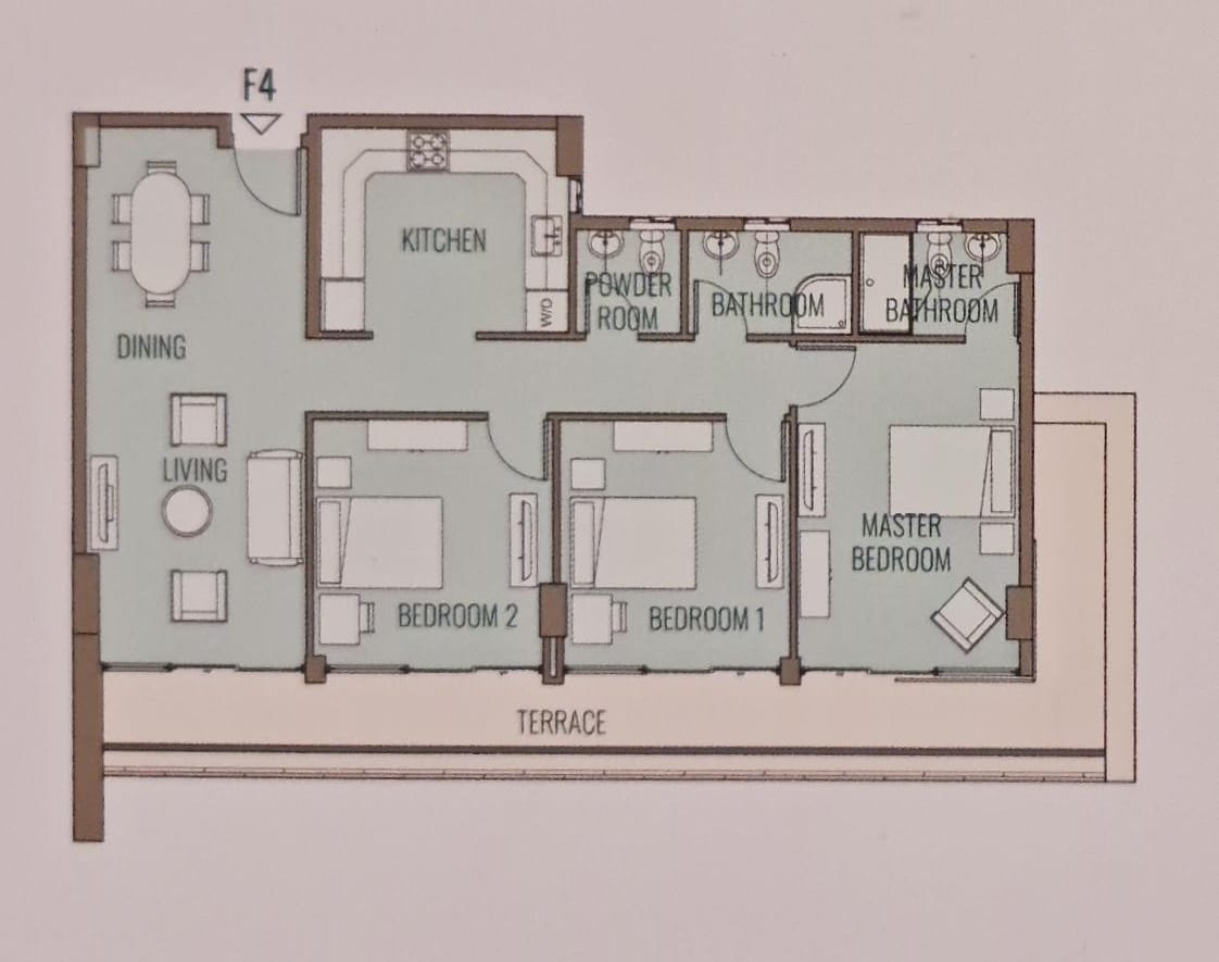 Floor plan for apartment at EDEN