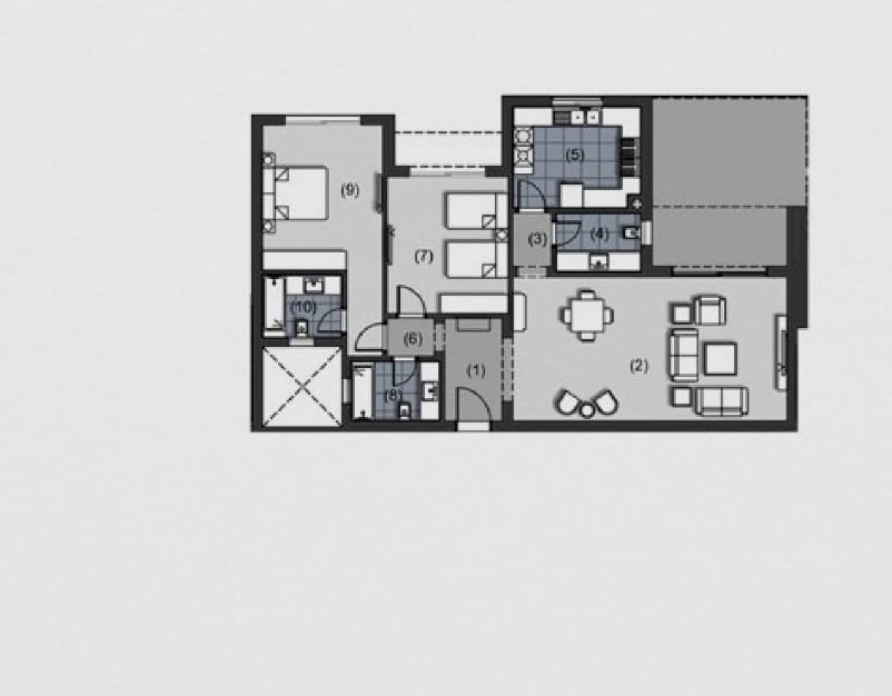 Floor plan for apartment at New Giza