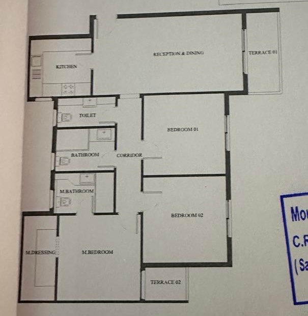 Floor plan for apartment at Mountain View ICity New Cairo