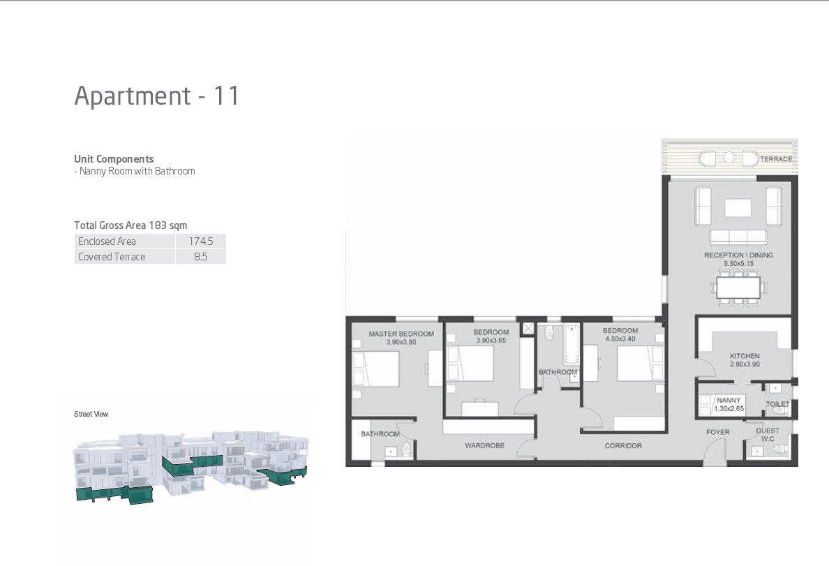 Floor plan for apartment at VYE SODIC