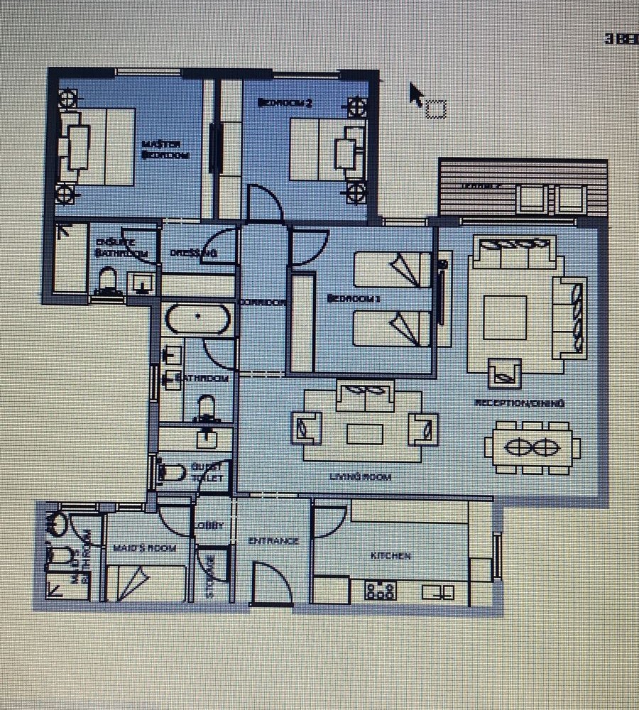 Floor plan for apartment at HAPTown