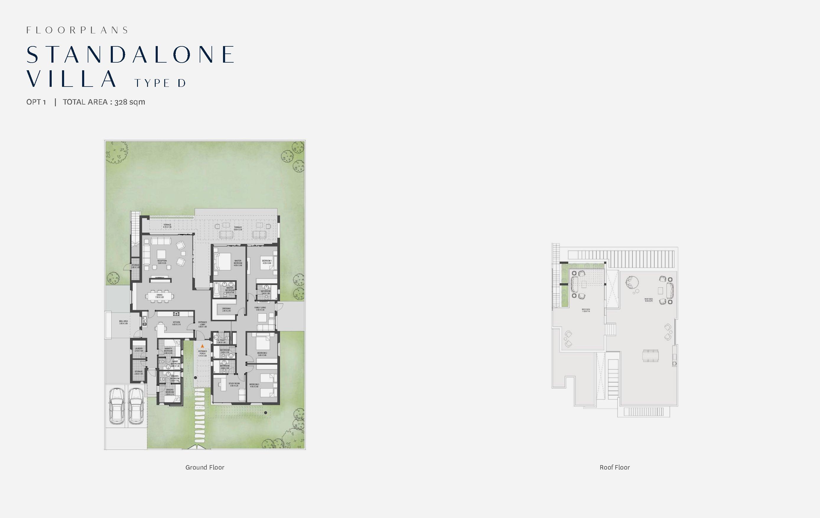 Floor plan for villa at O West Orascom