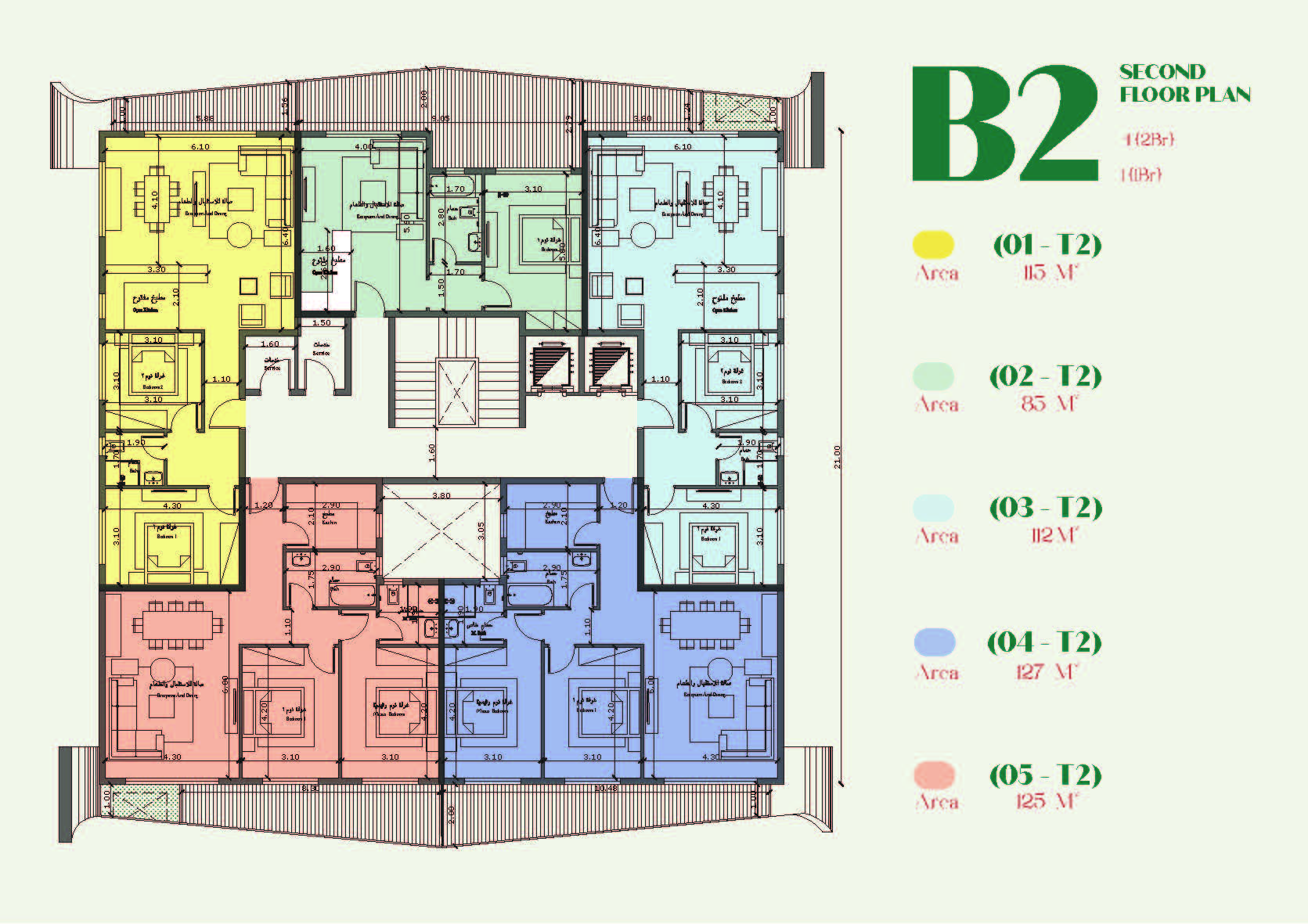 Floor plan for apartment at Belva