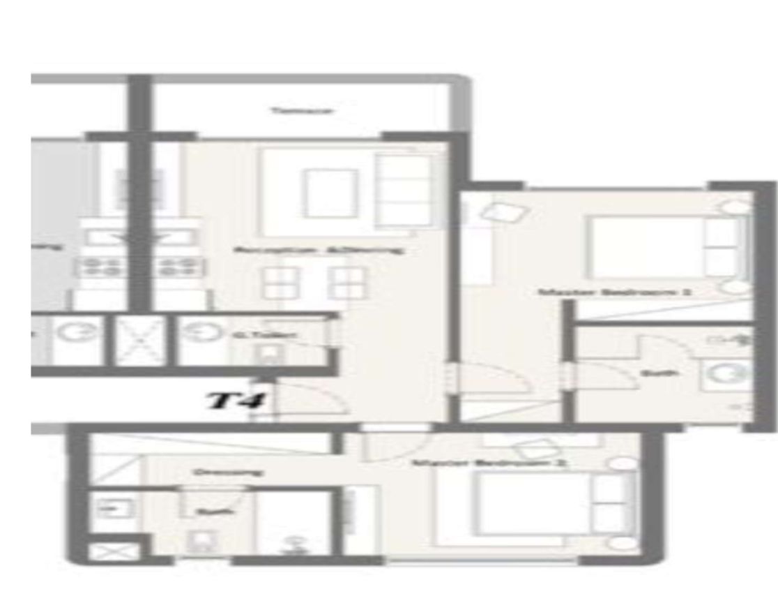 Floor plan for chalet at Hacienda Waters