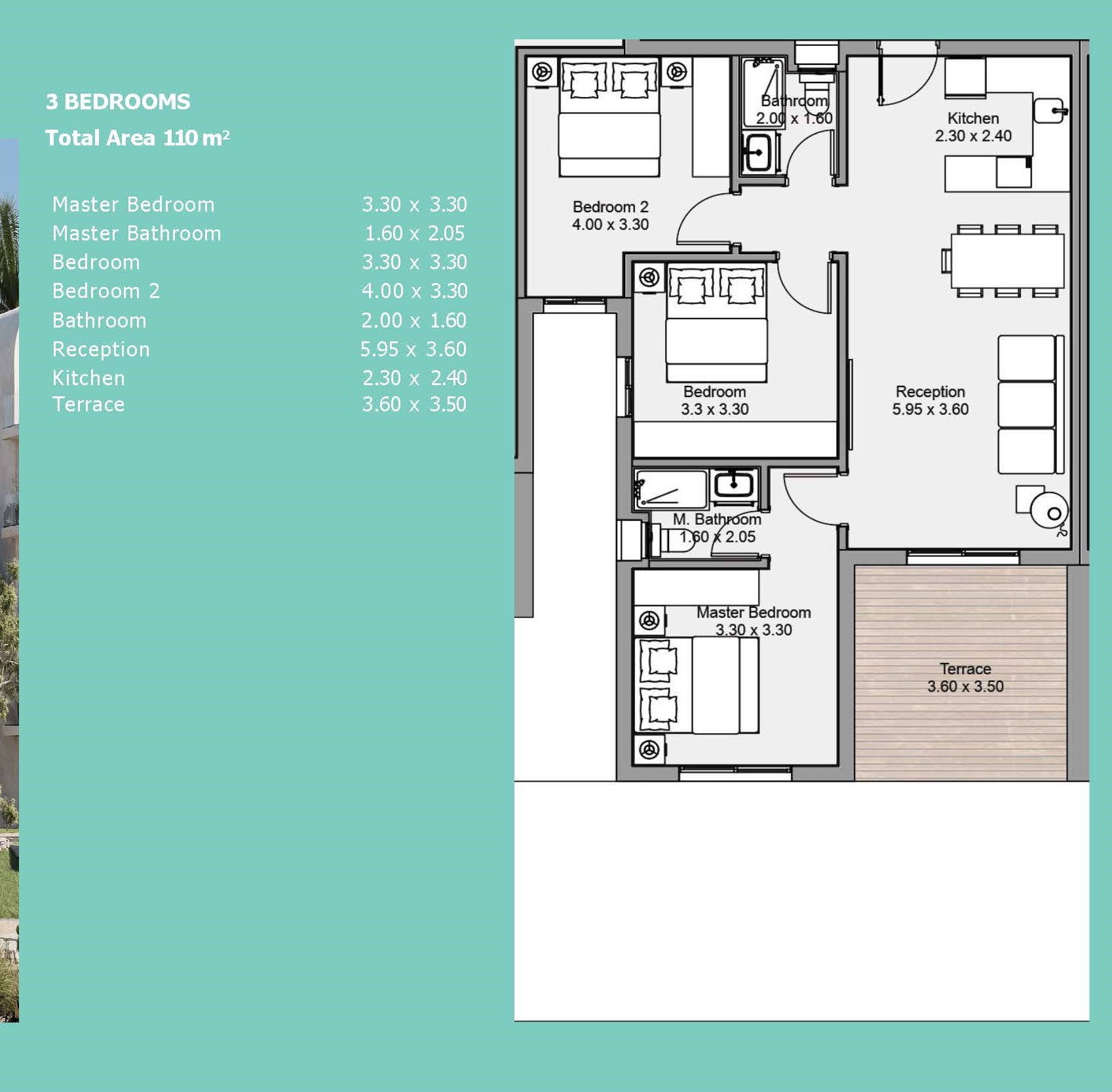 Floor plan for chalet at Salt