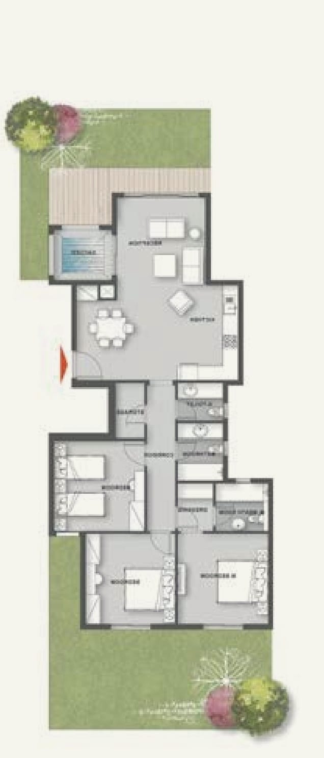 Floor plan for apartment at Mountain View iCity October