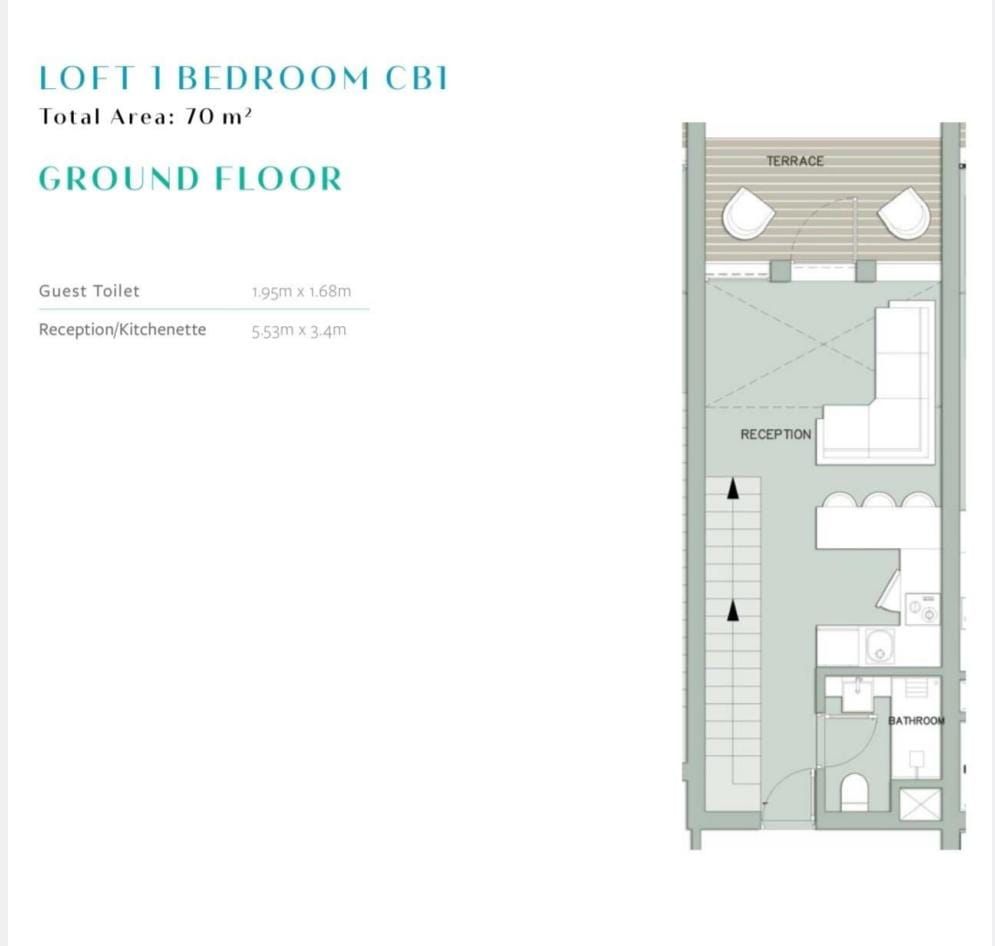 Floor plan for duplex at Il Monte Galala