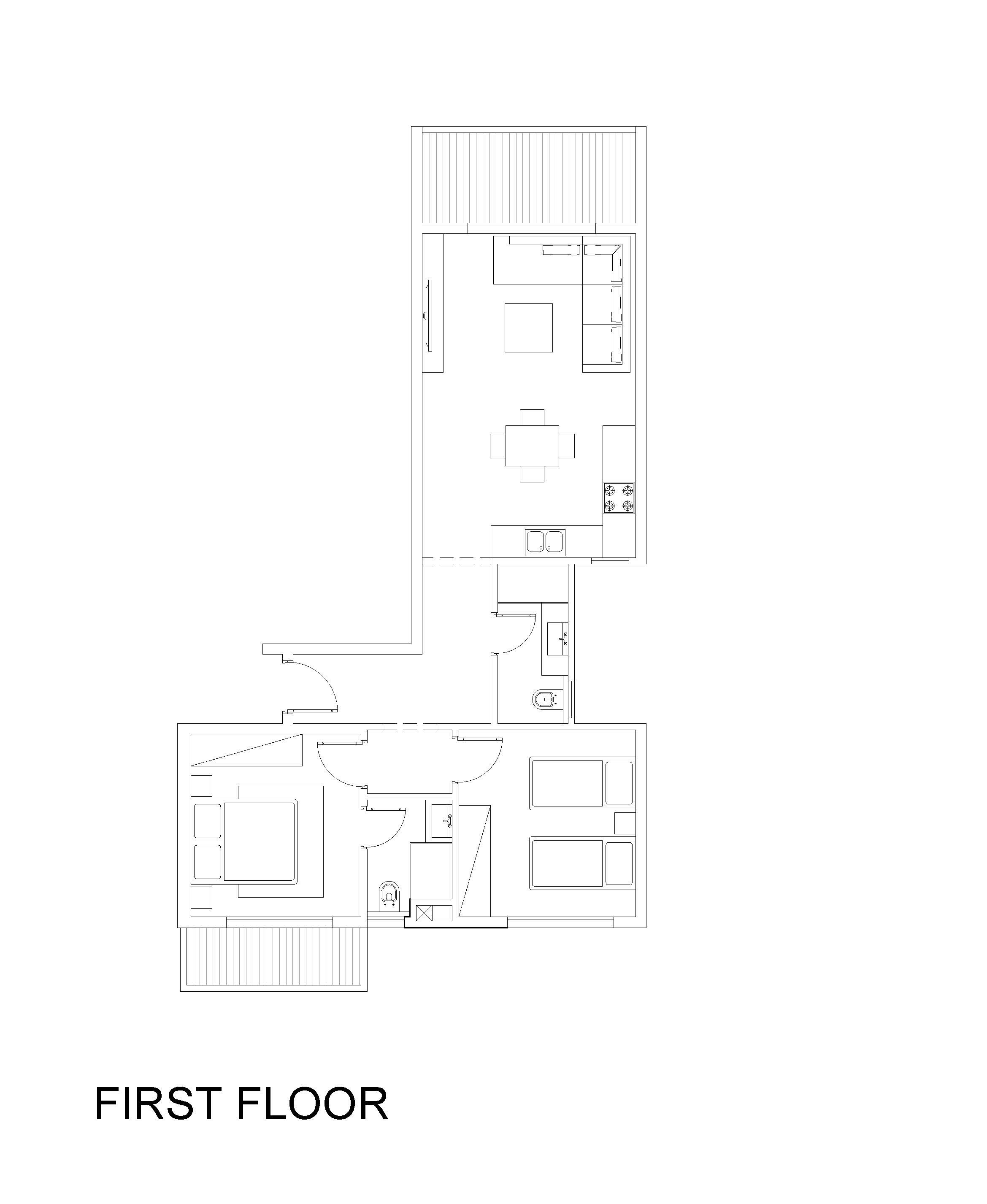 Floor plan for chalet at Cali Coast Ras El Hekma