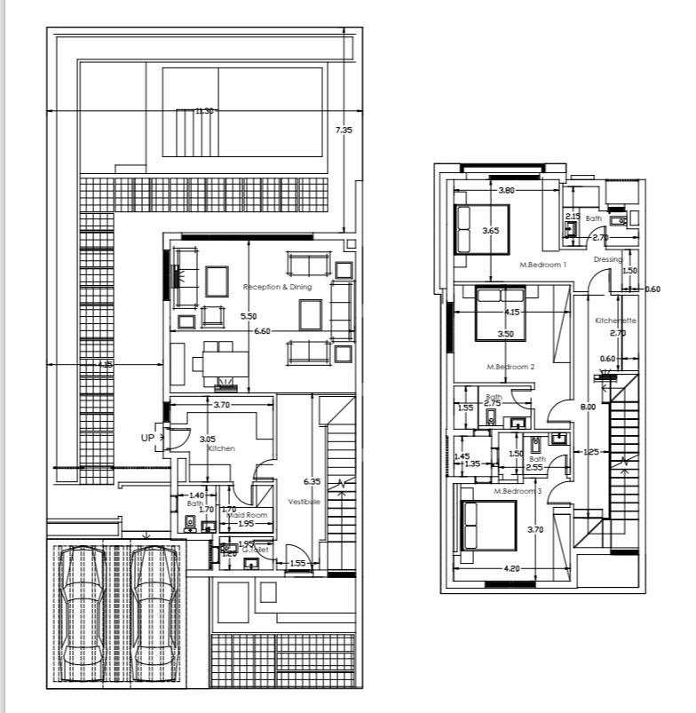 Floor plan for villa at Badya