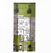 Floor plan for townhouse at Hyde Park