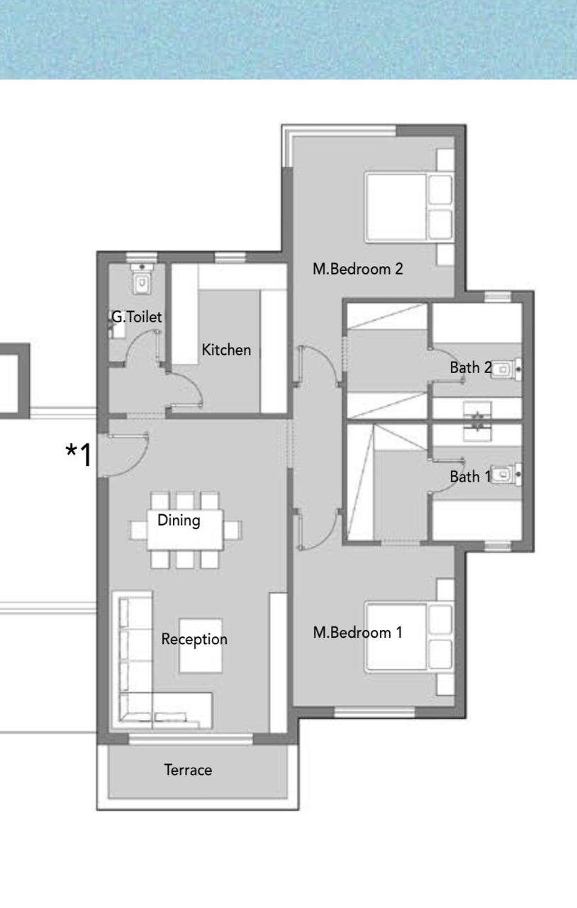 Floor plan for apartment at Badya