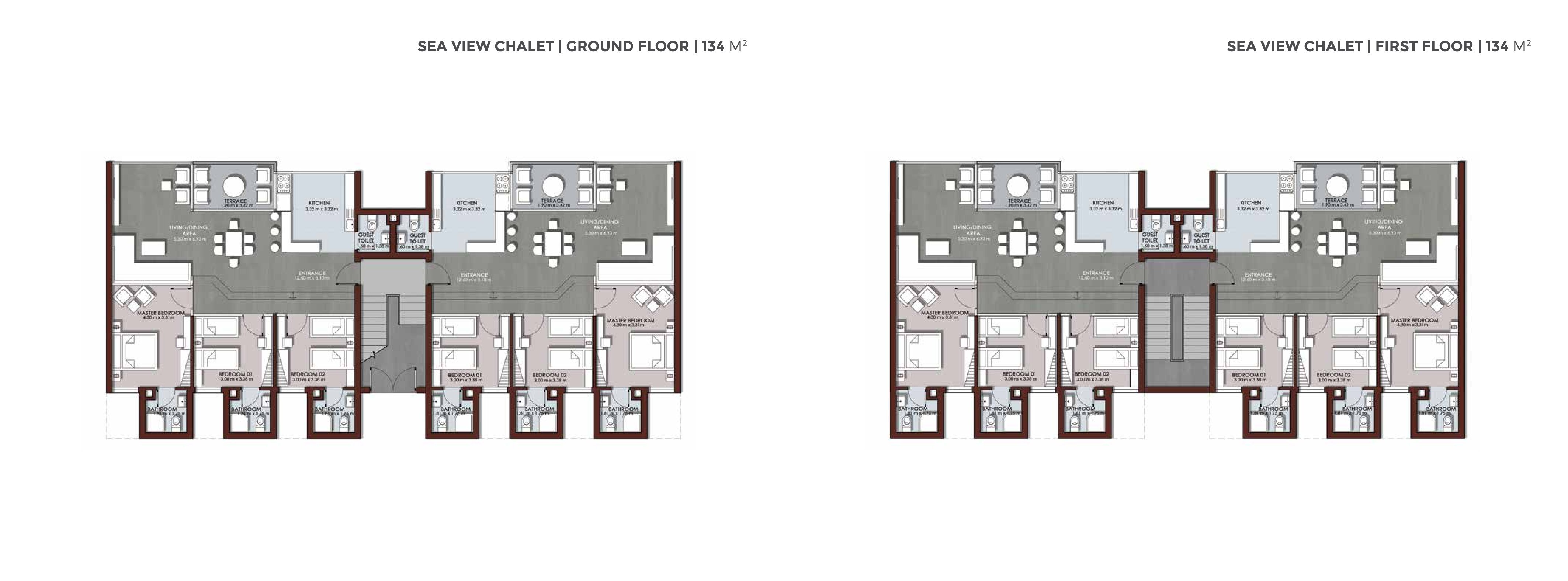 Floor plan for chalet at The Waterway North Coast
