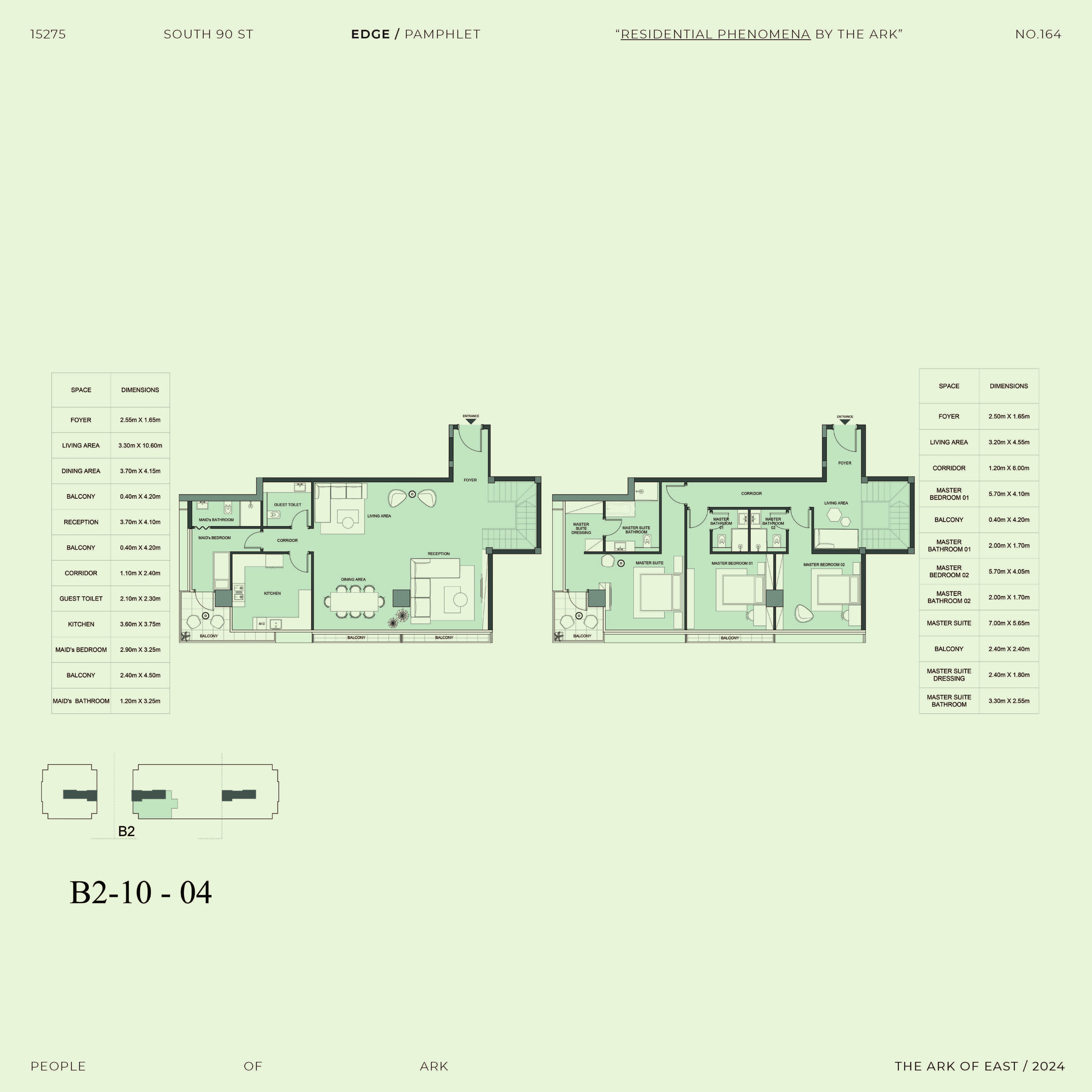 Floor plan for duplex at Edge