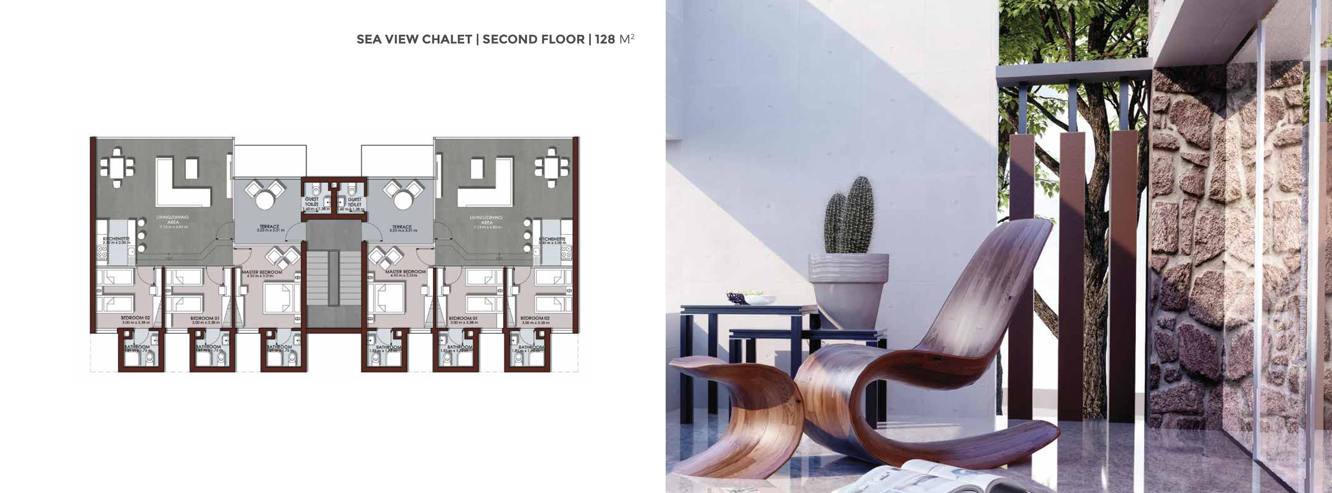Floor plan for chalet at The Waterway North Coast