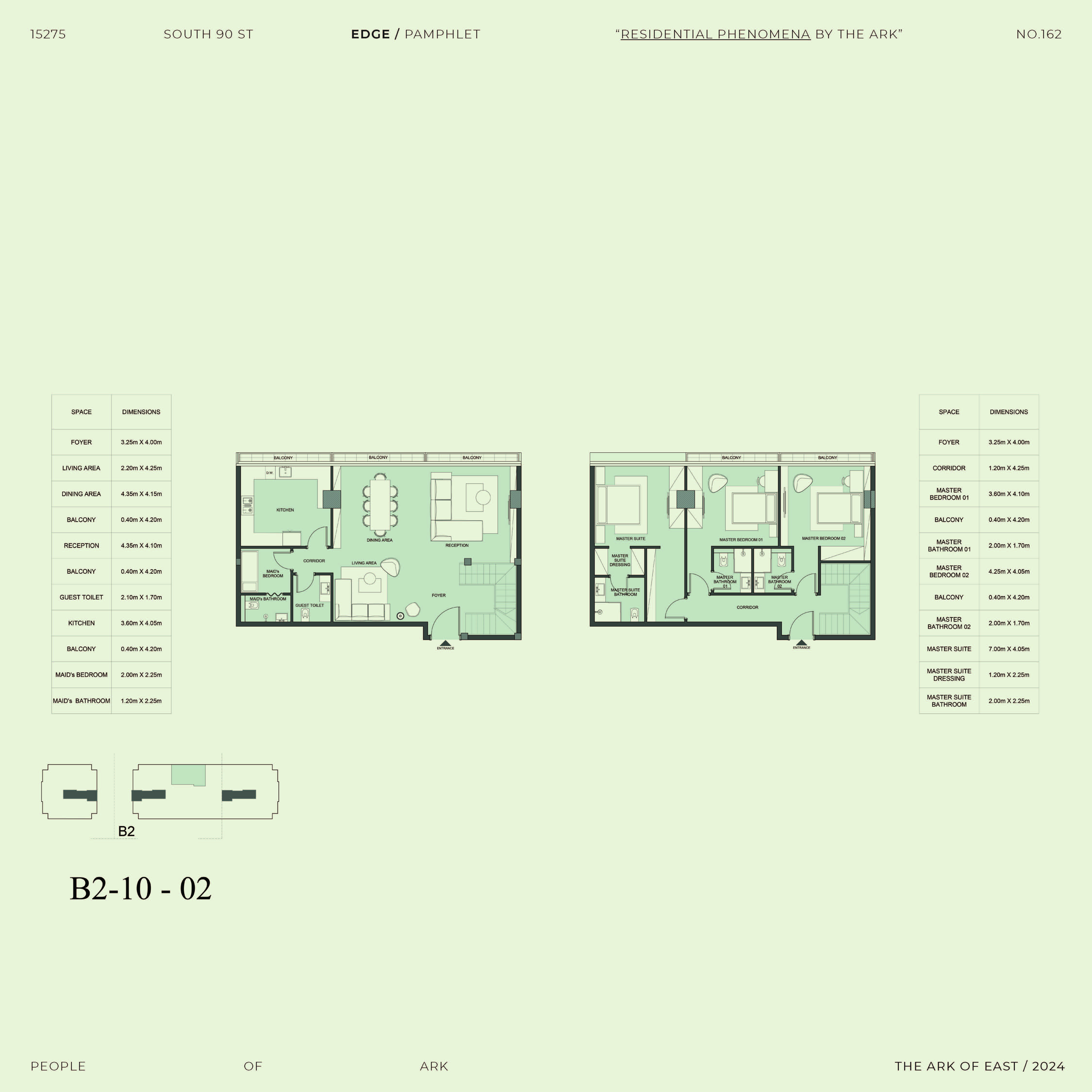 Floor plan for duplex at Edge