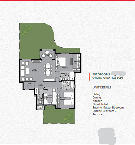 Floor plan for apartment at DISTRICT 5