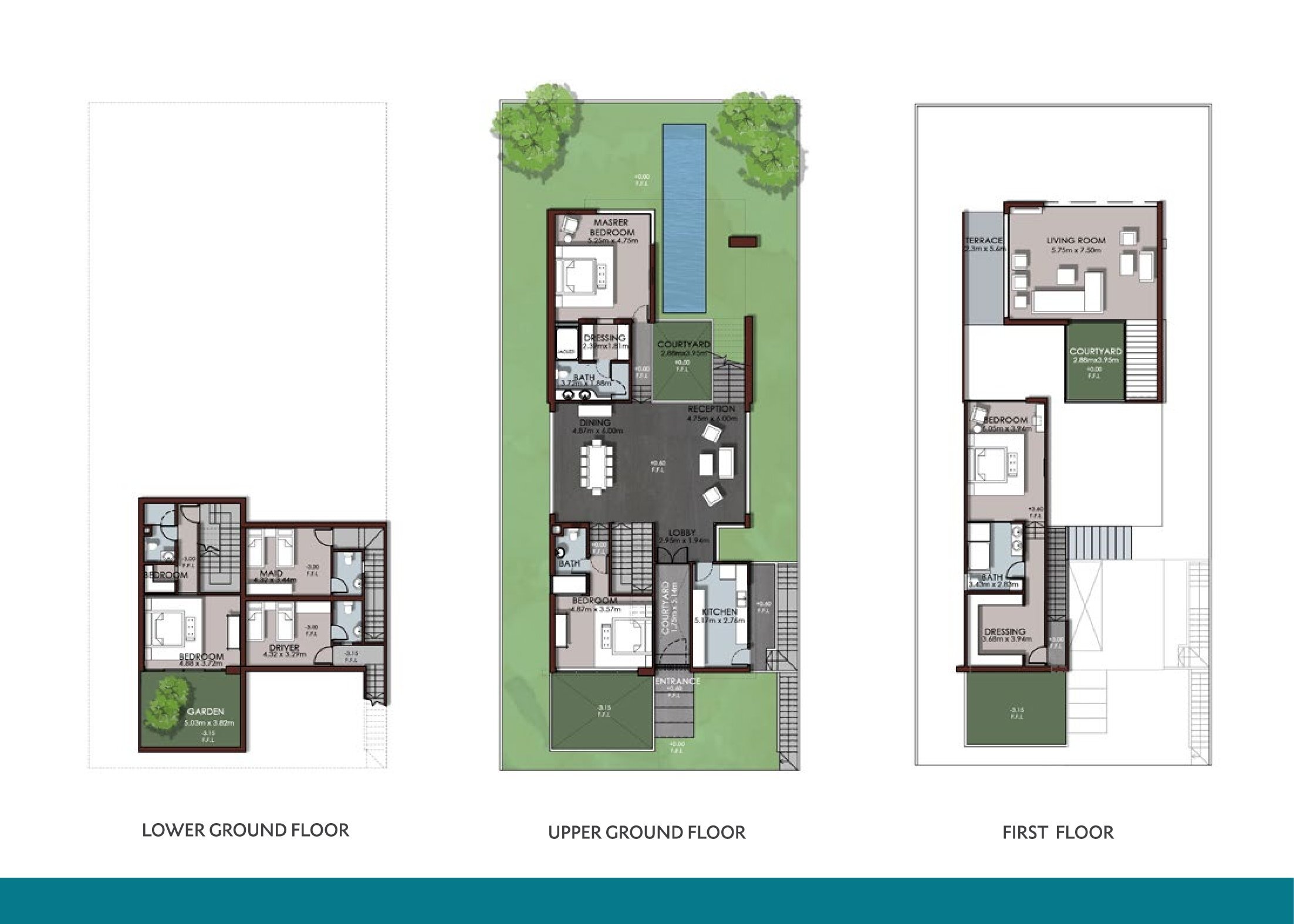 Floor plan for villa at The Waterway North Coast
