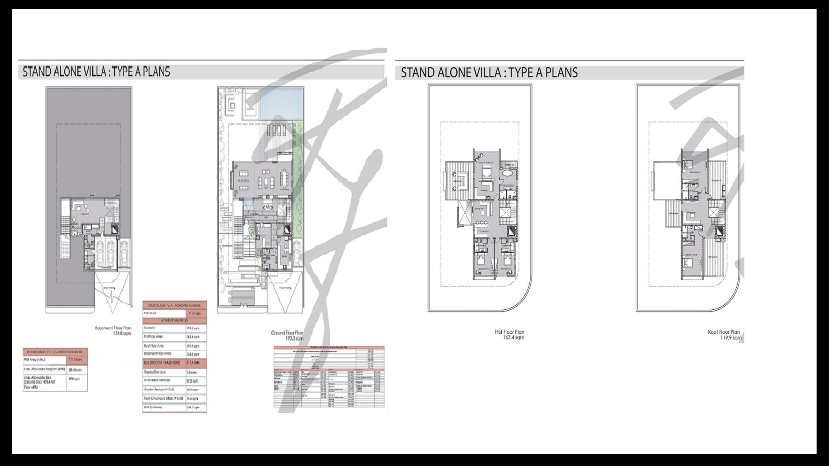 Floor plan for villa at The Waterway Villas