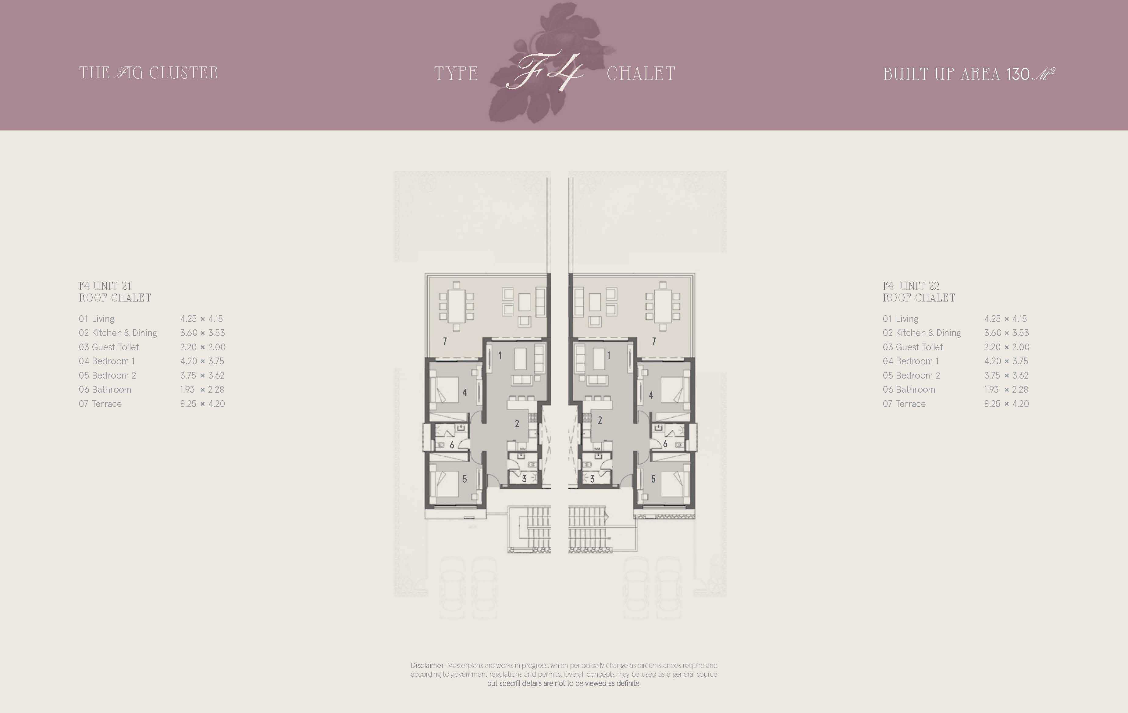 Floor plan for penthouse at Marsa Baghush