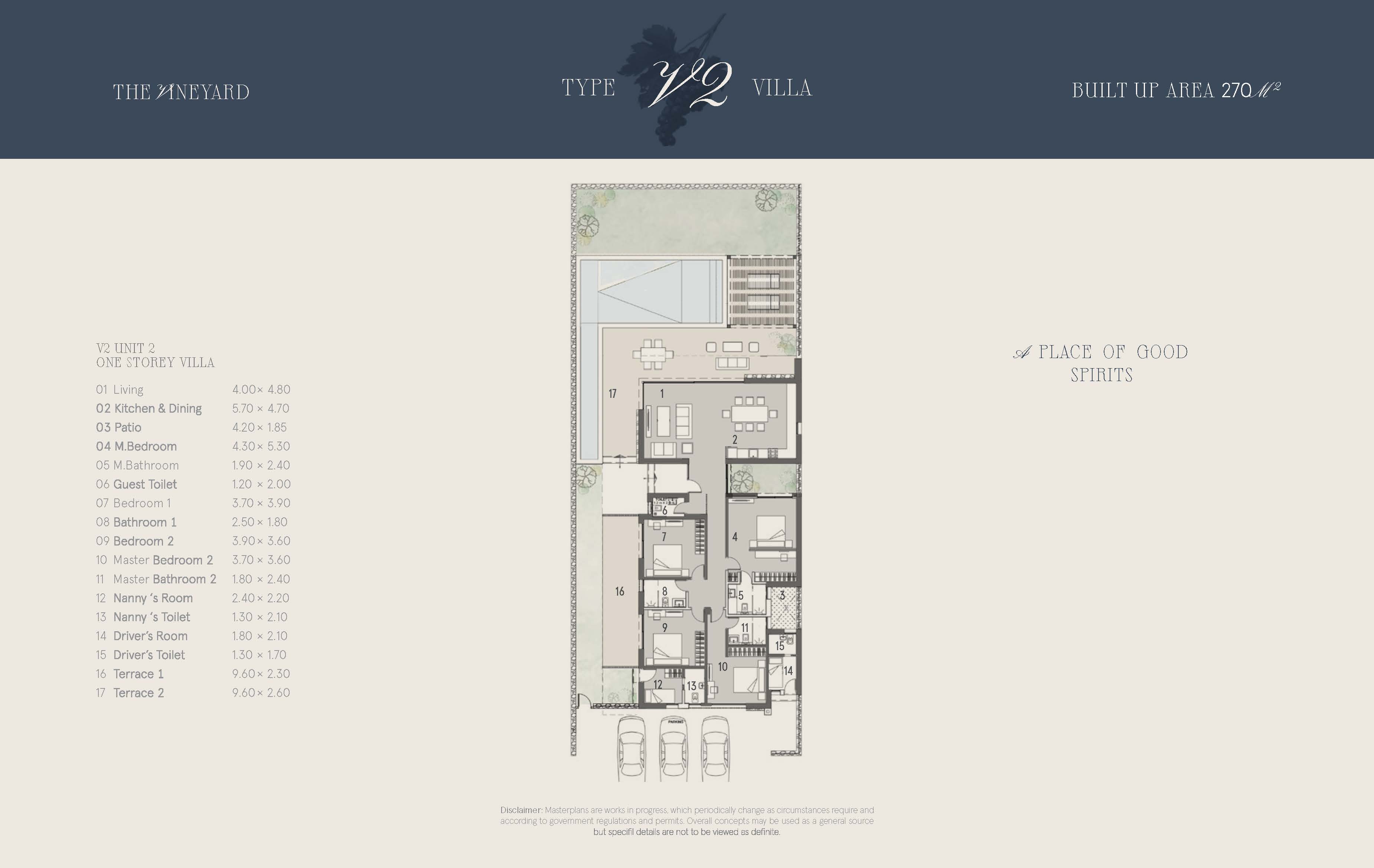 Floor plan for villa at Marsa Baghush