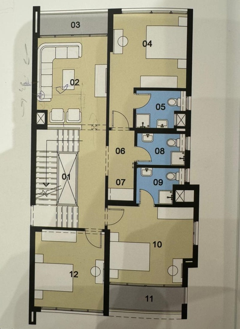 Floor plan for villa at Mazarine