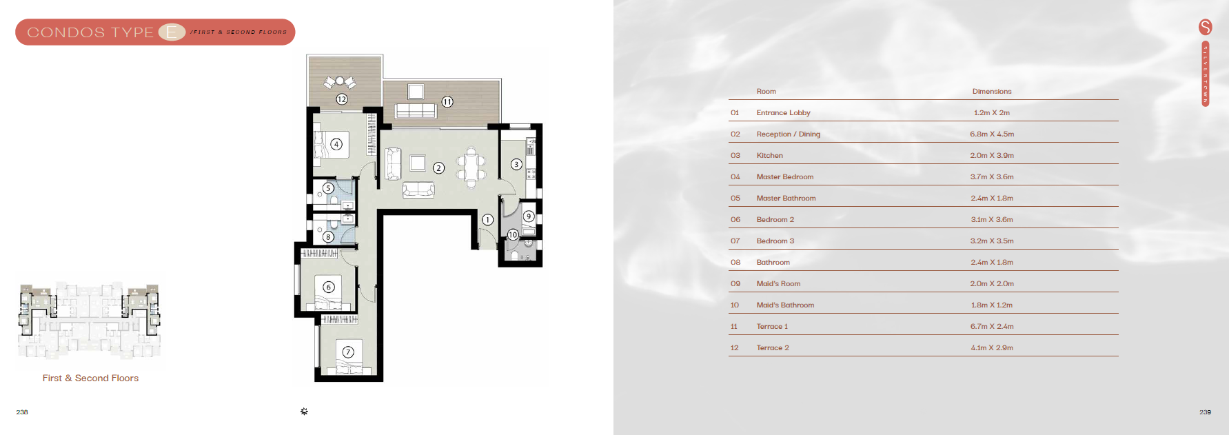 Floor plan for chalet at Silversands
