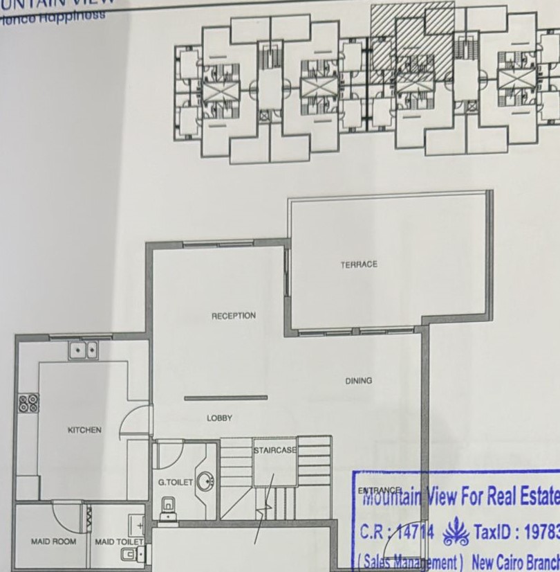Floor plan for duplex at Aliva Mountain View Mostakbal City