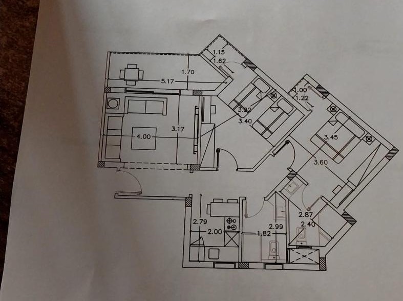 Floor plan for chalet at The Groove