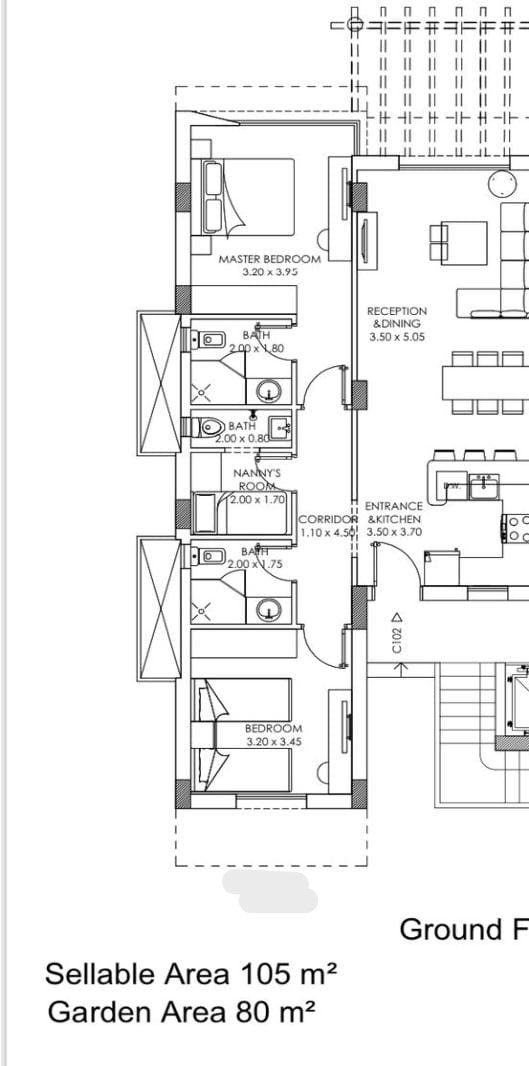 Floor plan for chalet at El Masyaf