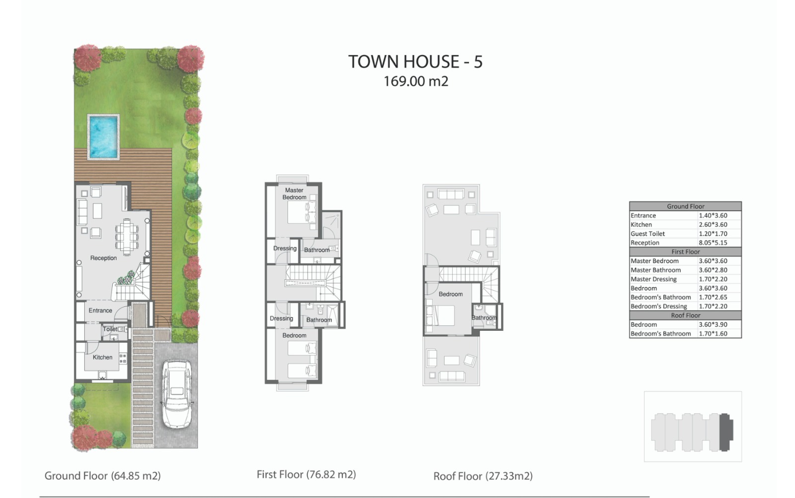 Floor plan for townhouse at The City of Odyssia