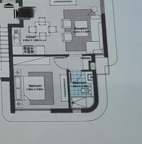 Floor plan for chalet at Koun