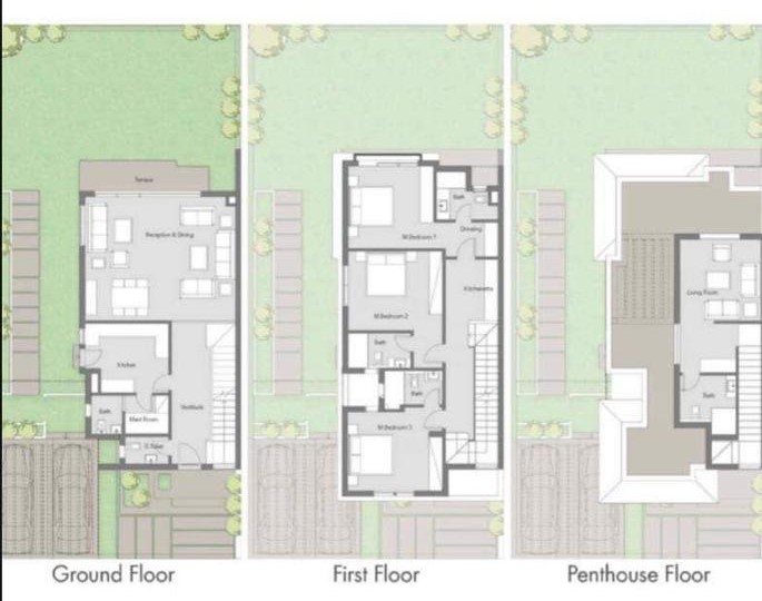Floor plan for villa at Badya