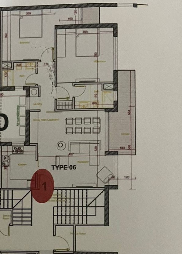 Floor plan for apartment at Bloomfields