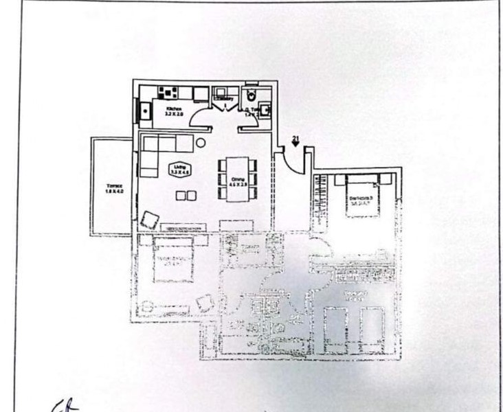 Floor plan for apartment at DISTRICT 5