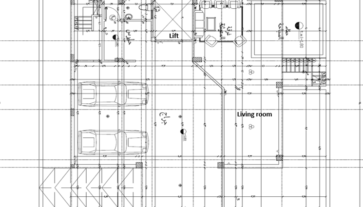 Floor plan for villa at national defence