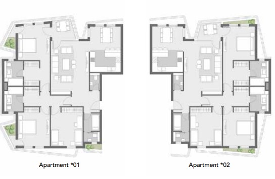 Floor plan for apartment at Badya