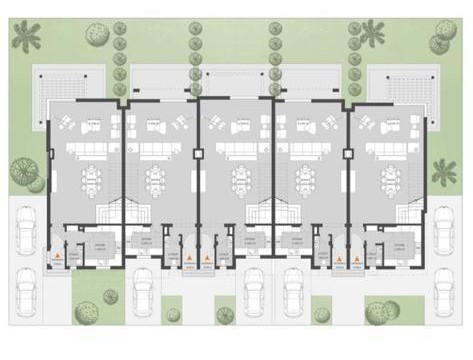 Floor plan for townhouse at O West Orascom