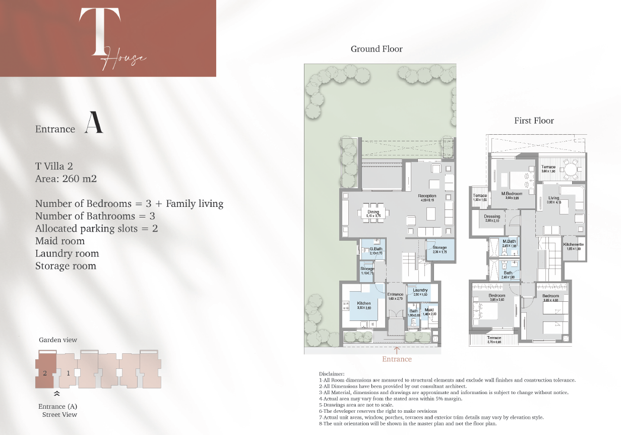 Floor plan for townhouse at Terrace