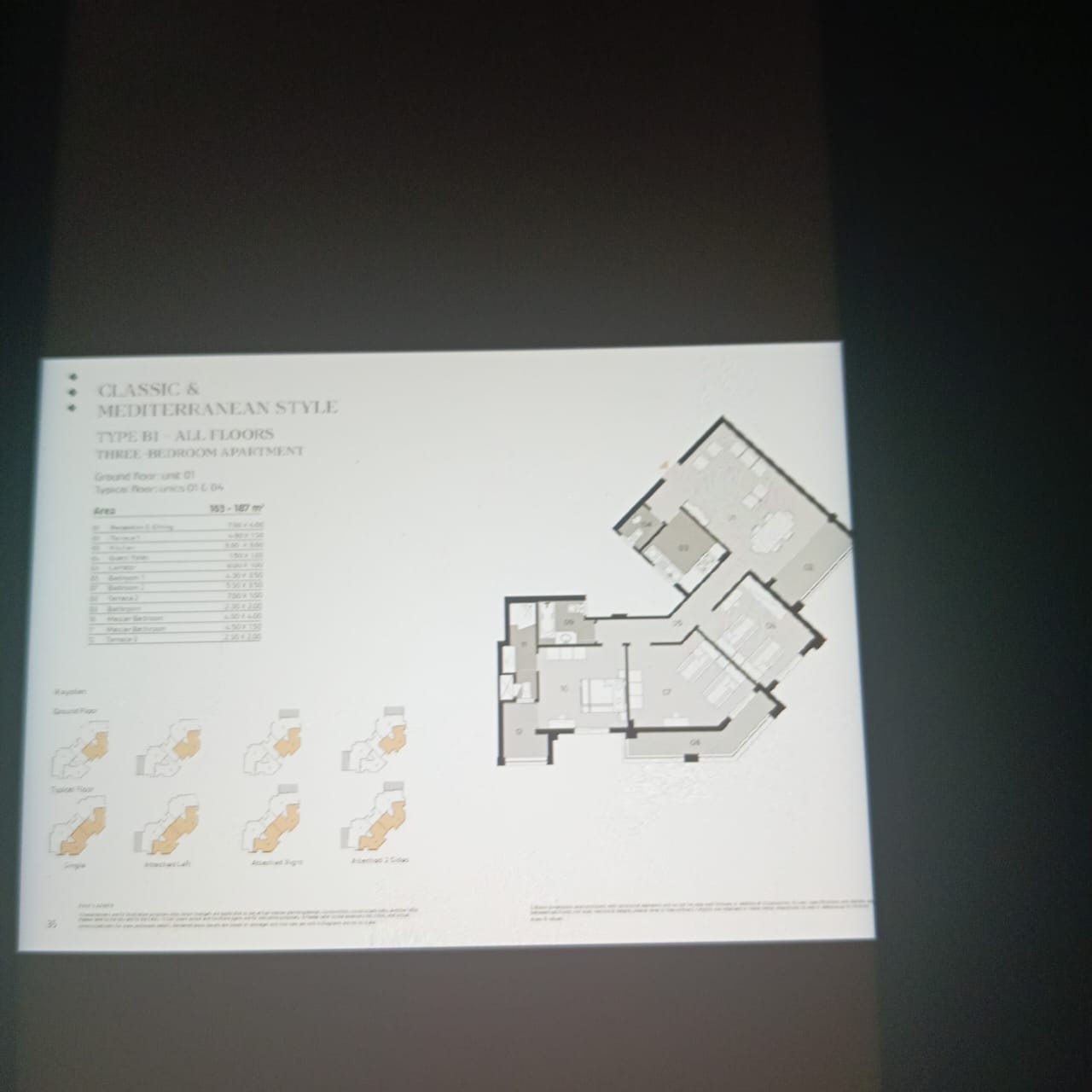 Floor plan for apartment at Al Maqsad Residences