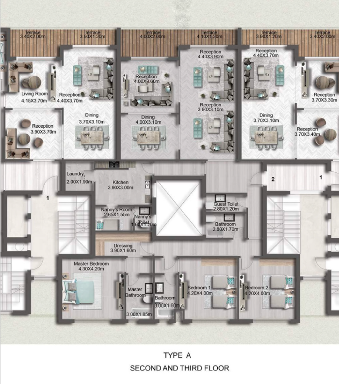 Floor plan for apartment at Green Square
