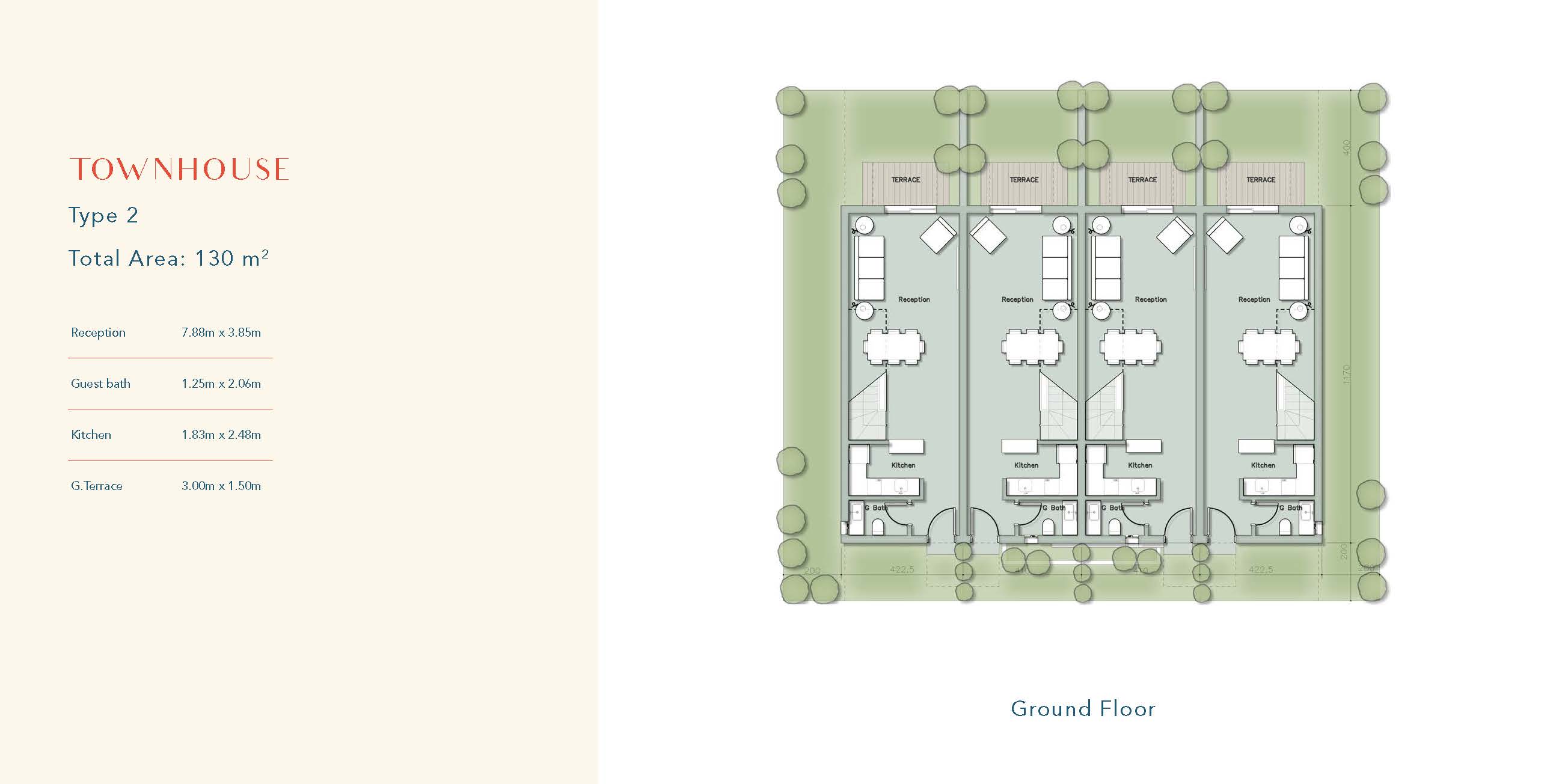 Floor plan for townhouse at Il Monte Galala
