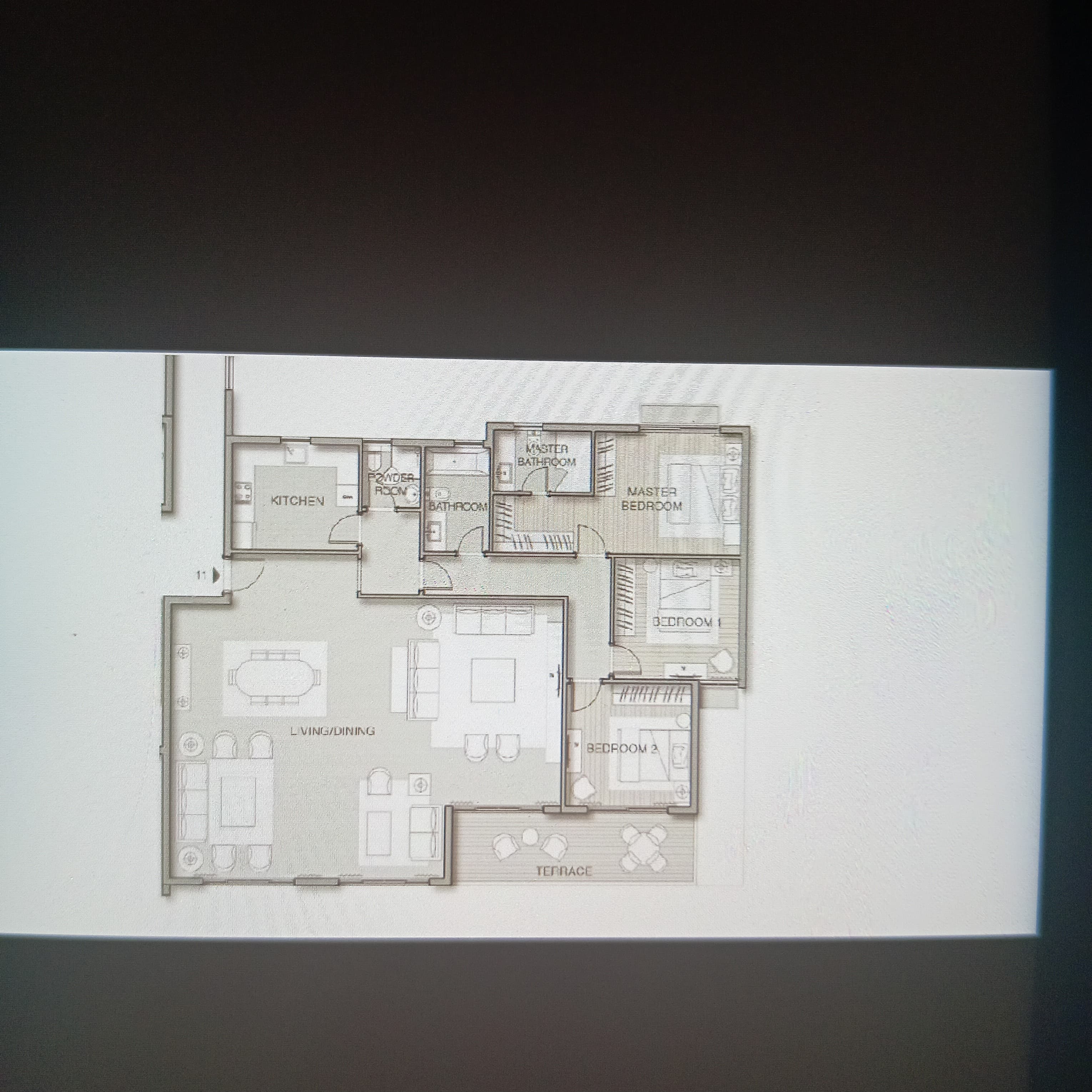 Floor plan for apartment at Noor Capital Gardens