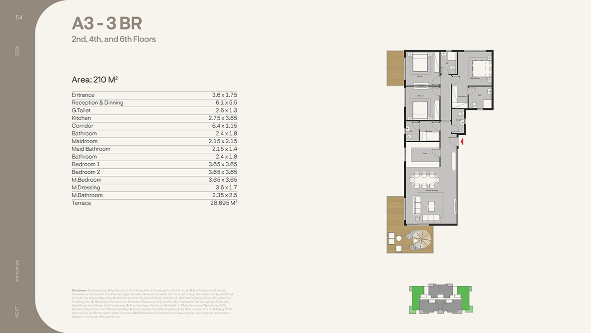 Floor plan for apartment at Nest
