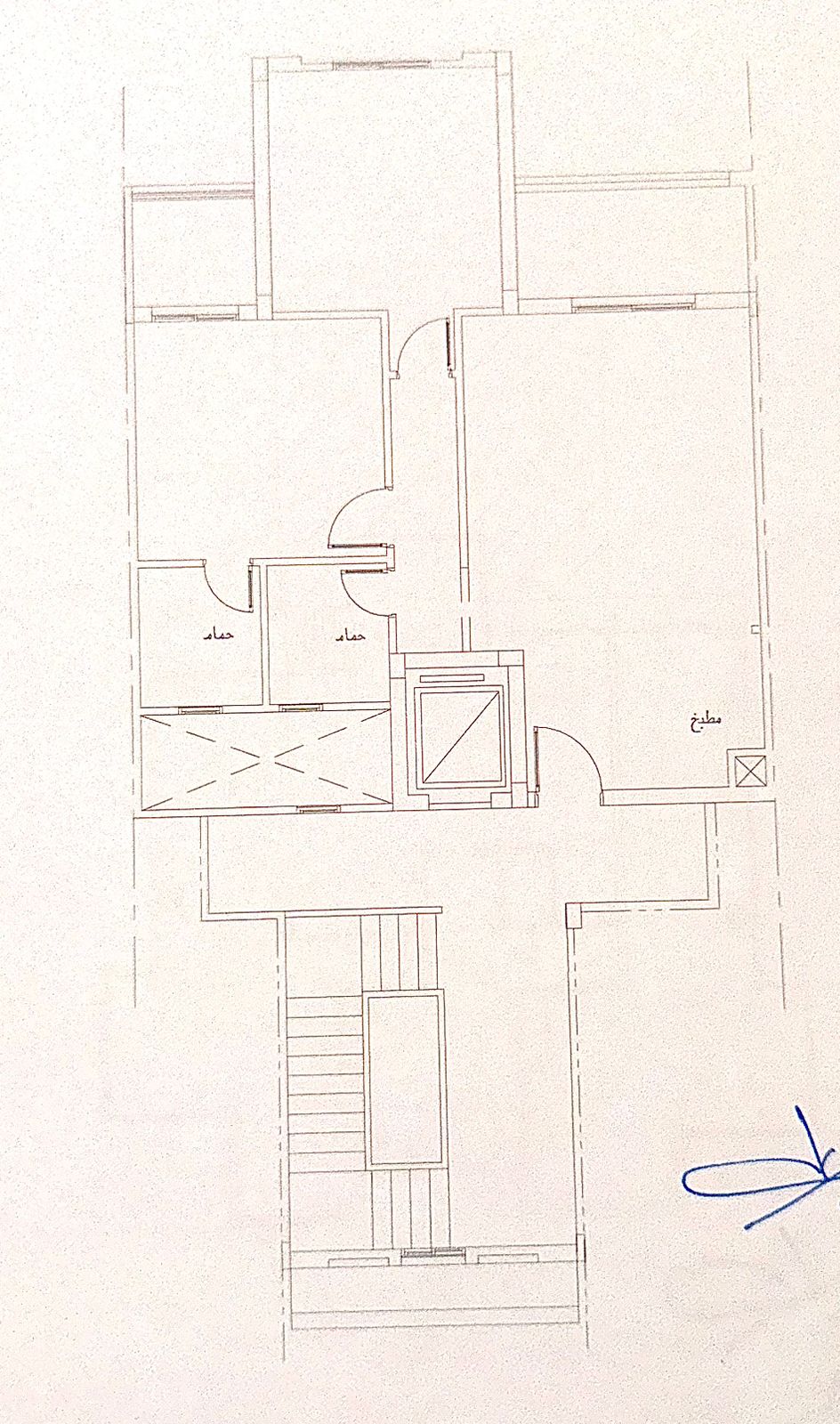 Floor plan for chalet at Amwaj