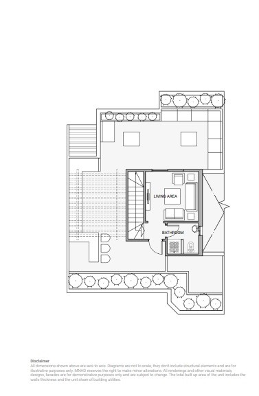 Floor plan for duplex at Sarai