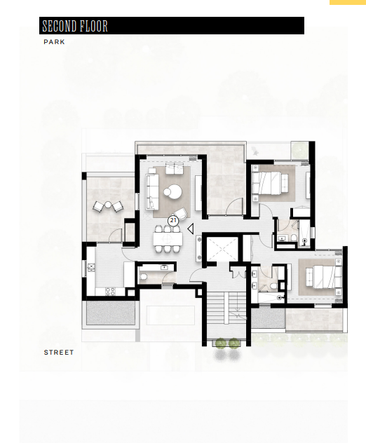 Floor plan for apartment at Solana