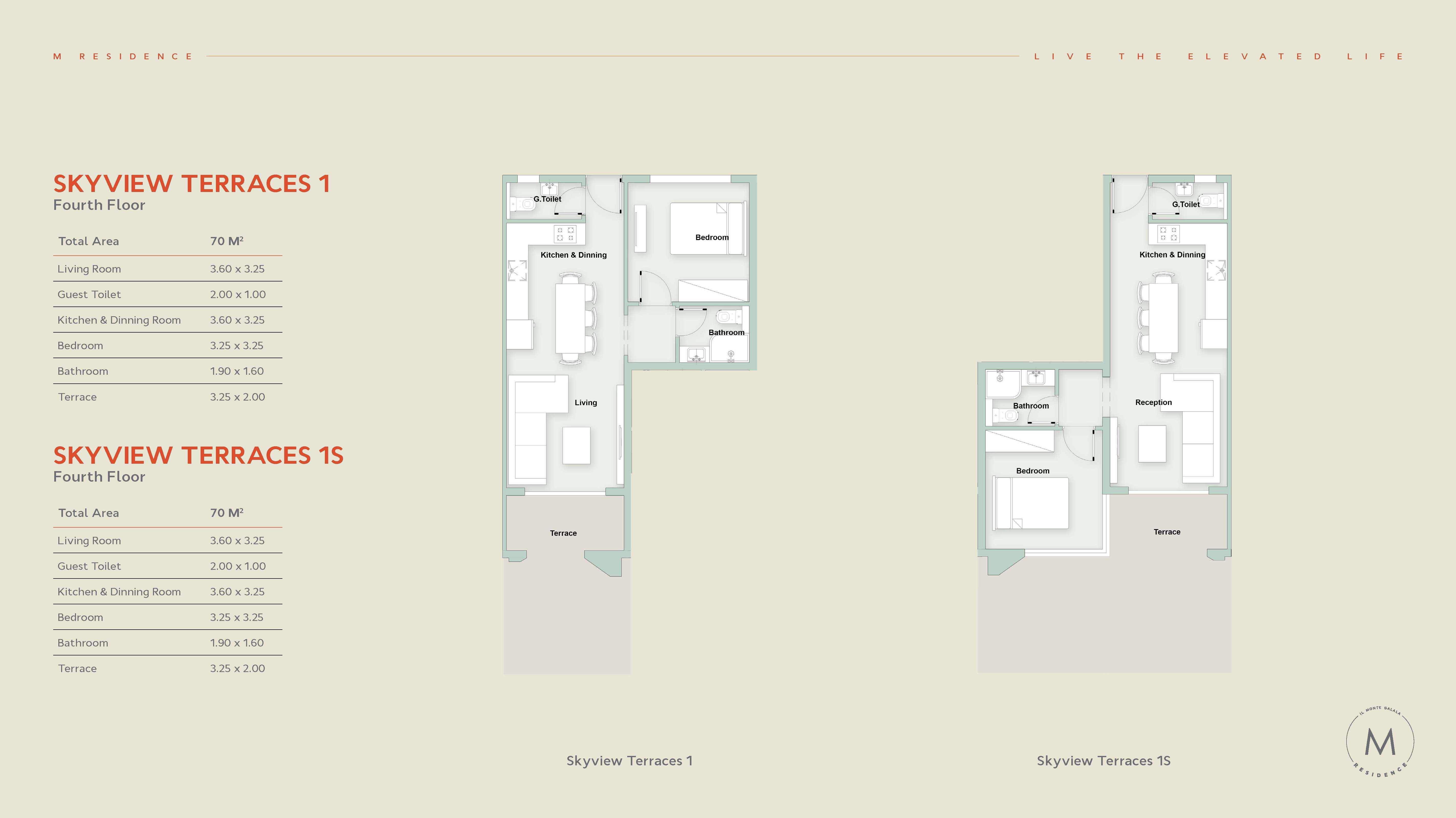 Floor plan for chalet at Il Monte Galala