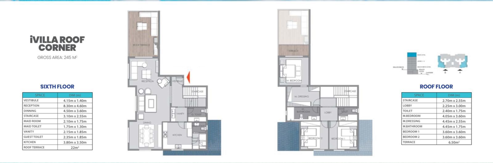 Floor plan for duplex at Mountain View ICity New Cairo