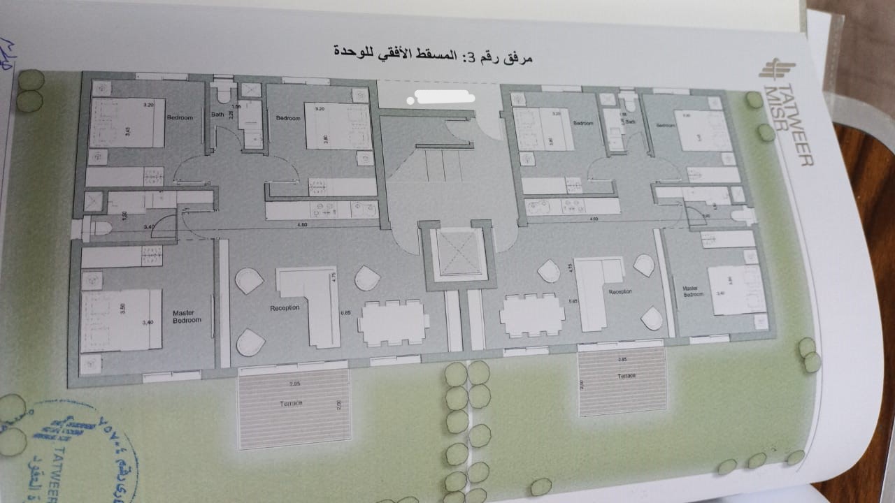 Floor plan for chalet at Il Monte Galala