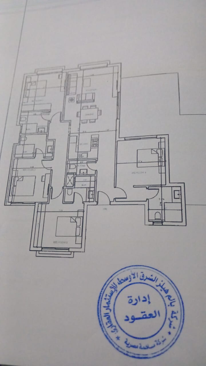 Floor plan for penthouse at Hacienda Bay